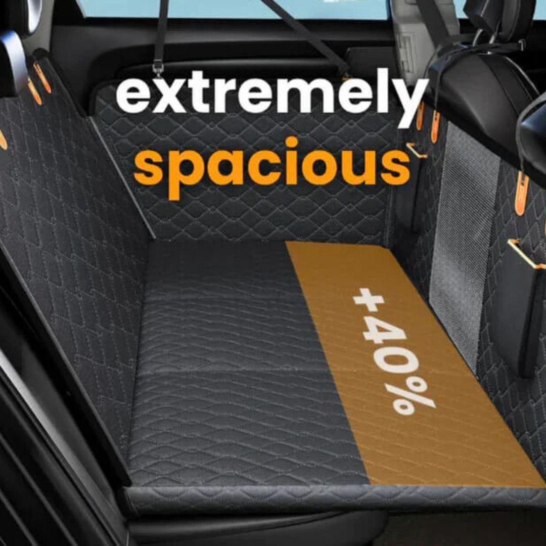 CozyRider™-Hard Bottom Dog Car Seat Protector + FREE Plush Bed