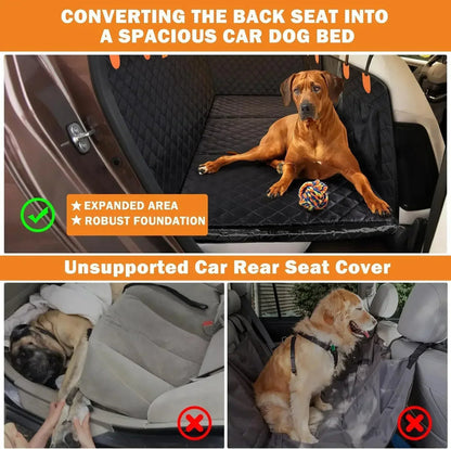 CozyRider™-Hard Bottom Dog Car Seat Protector + FREE Plush Bed