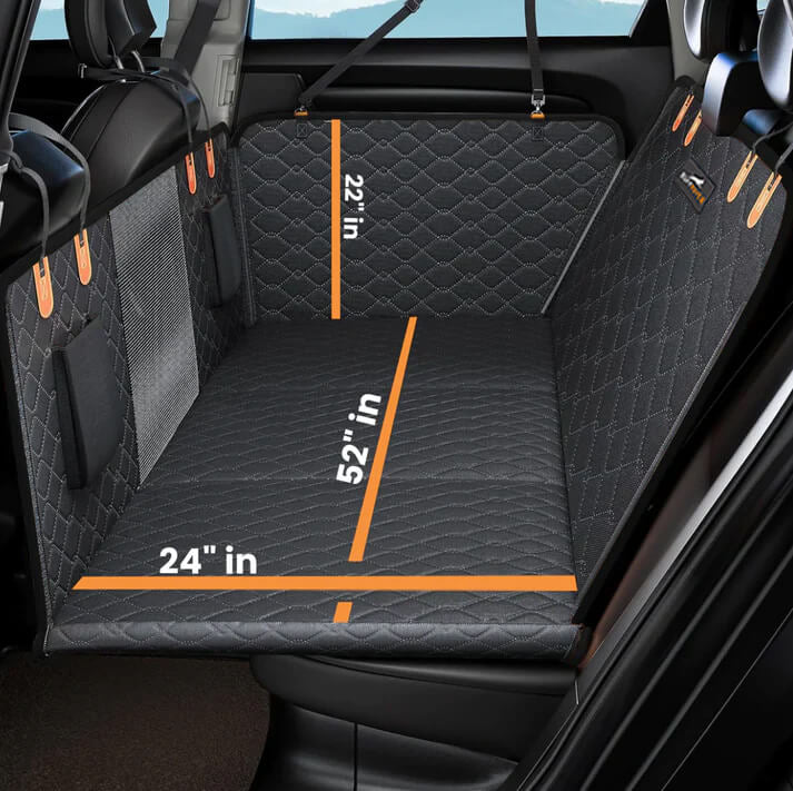 CozyRider™-Hard Bottom Dog Car Seat Protector + FREE Plush Bed